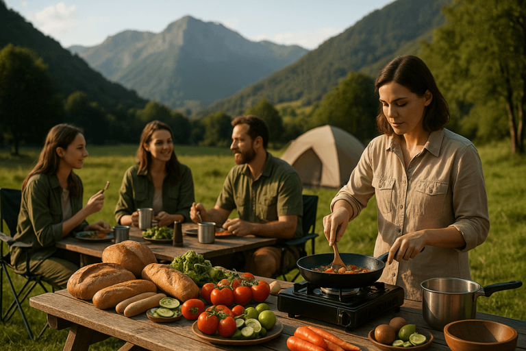Despierta en la naturaleza y cocina al aire libre. Disfruta de recetas que harán de tu campamento una experiencia culinaria única.
