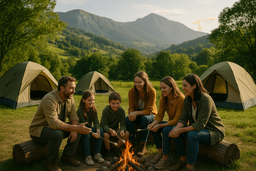 Discover the magic of camping under a starry sky, exploring nature, participating in activities and creating unforgettable memories by the fire.